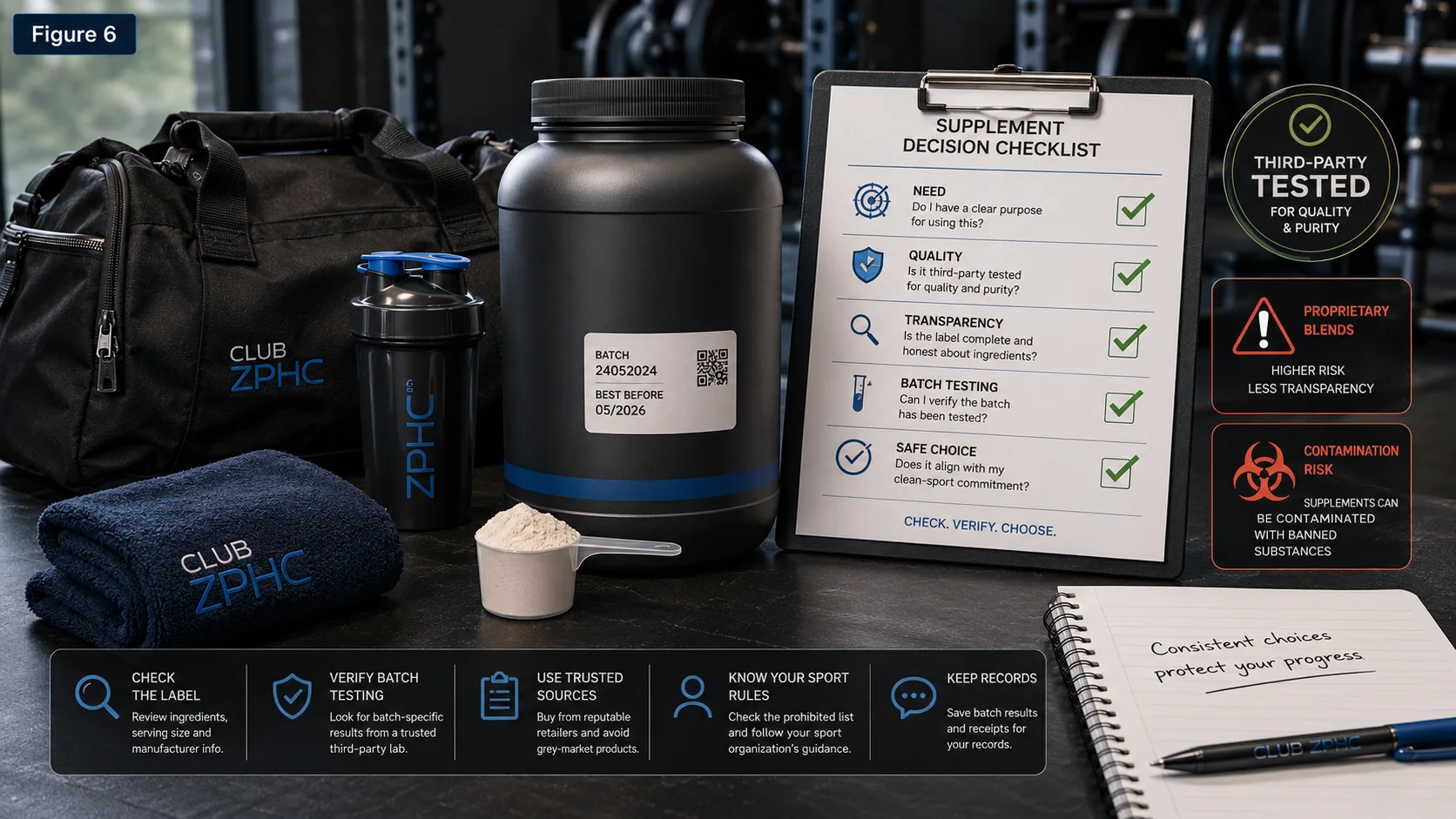 Protein supplements should be treated as optional tools with quality, batch-testing and clean-sport risk checks.